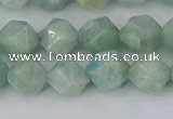 CAM1473 15.5 inches 8mm faceted nuggets Brazilian amazonite beads