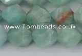 CAM1475 15.5 inches 12mm faceted nuggets Brazilian amazonite beads