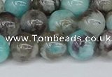 CAM1483 15.5 inches 10mm round Madagascar black amazonite beads