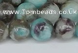 CAM1484 15.5 inches 12mm round Madagascar black amazonite beads