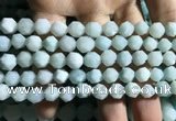 CAM1494 15.5 inches 8mm faceted nuggets amazonite beads wholesale