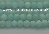 CAM1500 15.5 inches 4mm round natural peru amazonite beads