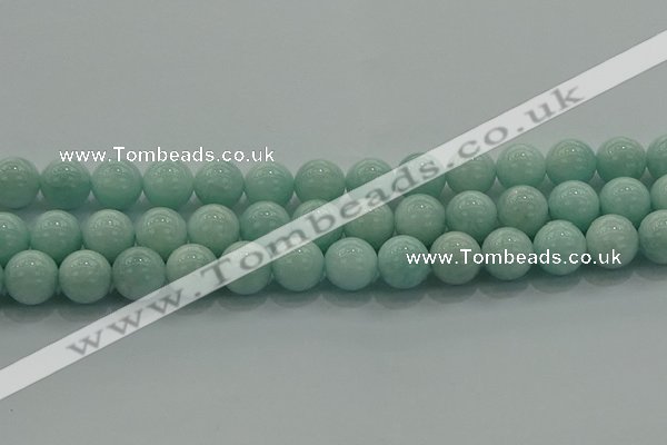 CAM1505 15.5 inches 14mm round natural peru amazonite beads