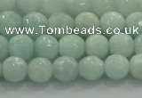 CAM1511 15.5 inches 6mm faceted round natural peru amazonite beads