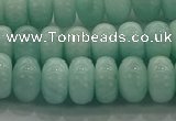 CAM1533 15.5 inches 6*10mm rondelle natural peru amazonite beads