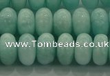 CAM1534 15.5 inches 7*12mm rondelle natural peru amazonite beads