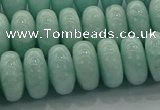 CAM1535 15.5 inches 8*14mm rondelle natural peru amazonite beads