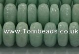 CAM1545 15.5 inches 8*14mm faceted rondelle peru amazonite beads