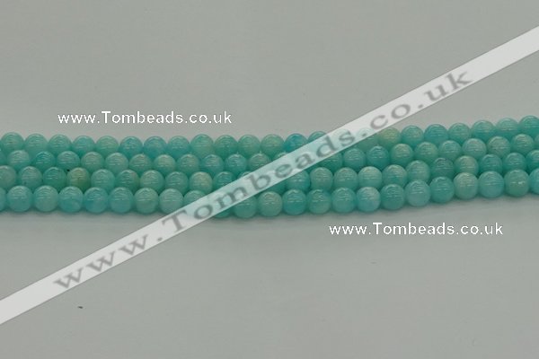 CAM1551 15.5 inches 6mm round natural peru amazonite beads