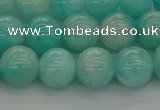 CAM1552 15.5 inches 8mm round natural peru amazonite beads