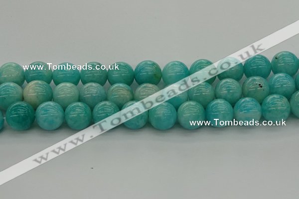 CAM1556 15.5 inches 16mm round natural peru amazonite beads