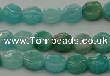 CAM1590 15.5 inches 6mm flat round Russian amazonite beads