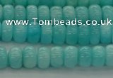 CAM1601 15.5 inches 4*6mm rondelle natural peru amazonite beads