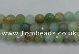 CAM161 15.5 inches 6mm faceted round amazonite gemstone beads