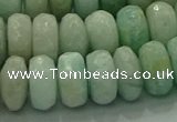 CAM1614 15.5 inches 8*12mm faceted rondelle peru amazonite beads