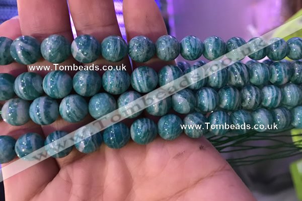 CAM1652 15.5 inches 8mm round Russian amazonite gemstone beads