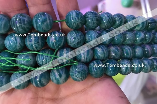 CAM1654 15.5 inches 12mm round Russian amazonite gemstone beads