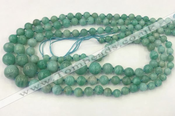 CAM1670 15.5 inches 6mm - 14mm round amazonite graduated beads