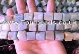 CAM1676 15.5 inches 8*10mm - 12*14mm cube amazonite beads