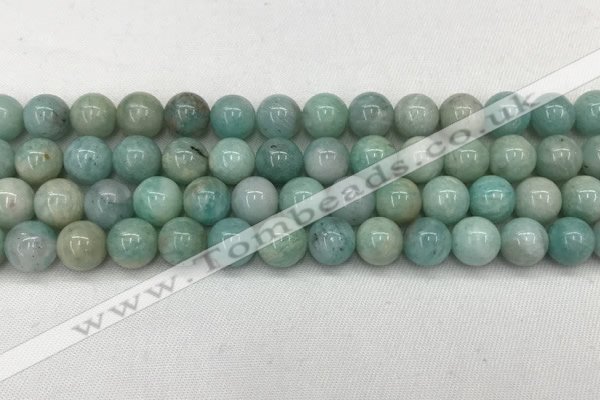 CAM1682 15.5 inches 8mm round natural amazonite beads wholesale