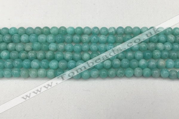 CAM1690 15.5 inches 4mm round natural amazonite gemstone beads