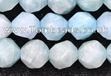 CAM1706 15.5 inches 8mm faceted nuggets amazonite gemstone beads