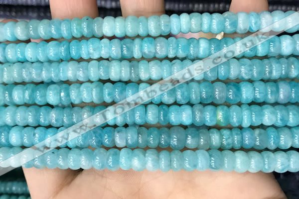 CAM1710 15.5 inches 4*7mm rondelle natural amazonite beads