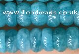 CAM1714 15.5 inches 3*7mm - 4*8mm rondelle natural amazonite beads