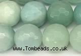 CAM1771 15 inches 8mm faceted round amazonite beads