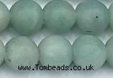 CAM1786 15 inches 8mm round matte amazonite beads, 2mm hole