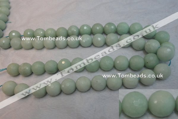 CAM181 15.5 inches 16mm faceted round amazonite gemstone beads