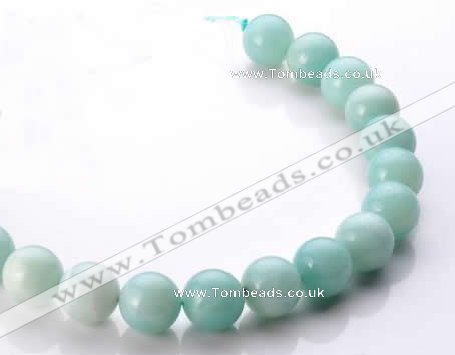 CAM22 15.5 inches natural amazonite round 18mm beads wholesale