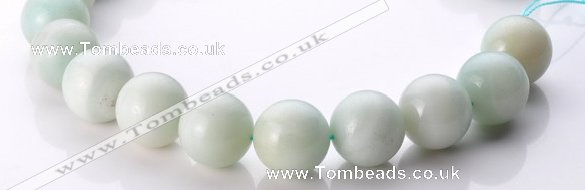 CAM23 15.5 inches natural amazonite round 20mm beads Wholesale