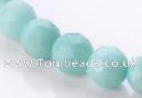 CAM29 natural amazonite faceted round 12mm stone beads Wholesale