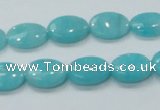 CAM304 15.5 inches 10*14mm oval natural peru amazonite beads wholesale