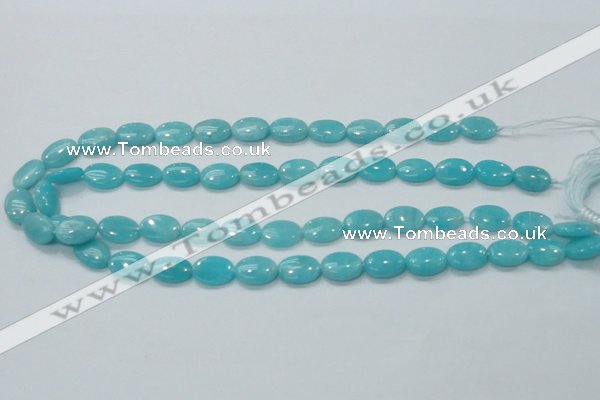 CAM304 15.5 inches 10*14mm oval natural peru amazonite beads wholesale