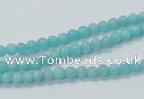 CAM307 15.5 inches 4mm round natural peru amazonite beads wholesale