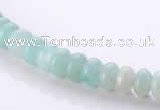 CAM31 4*6mm rondelle natural amazonite gemstone beads Wholesale