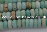 CAM328 15.5 inches 4*8mm rondelle natural peru amazonite beads