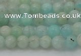 CAM331 15.5 inches 6mm round natural peru amazonite beads