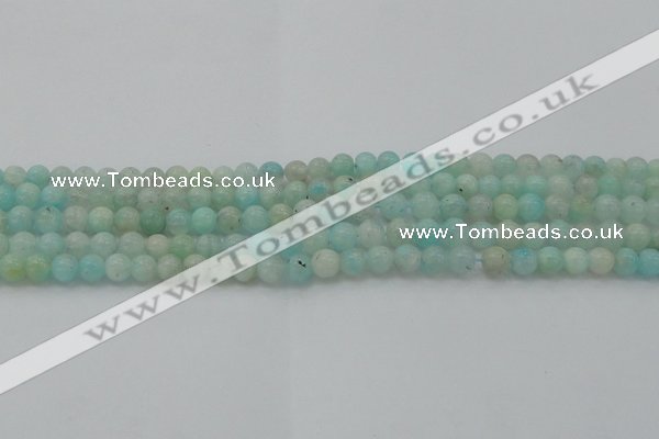 CAM331 15.5 inches 6mm round natural peru amazonite beads