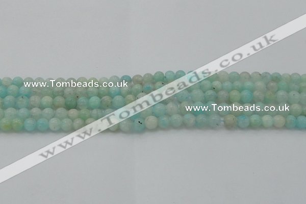 CAM331 15.5 inches 6mm round natural peru amazonite beads