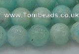 CAM334 15.5 inches 10mm round natural peru amazonite beads