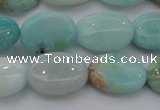 CAM338 15.5 inches 12*16mm oval natural peru amazonite beads