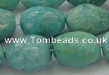 CAM342 15.5 inches 13*18mm faceted nuggets natural peru amazonite beads