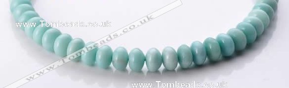 CAM35 natural amazonite 8*12mm rondelle gemstone beads Wholesale