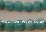 CAM354 15.5 inches 12mm round natural peru amazonite beads wholesale