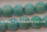 CAM355 15.5 inches 14mm round natural peru amazonite beads wholesale