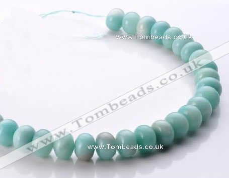 CAM36 10*14mm natural amazonite rondelle beads Wholesale