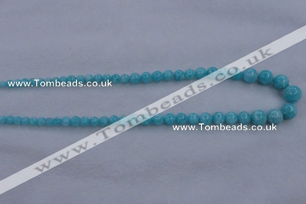 CAM372 15.5 inches 4mm - 10mm round mozambique amazonite beads